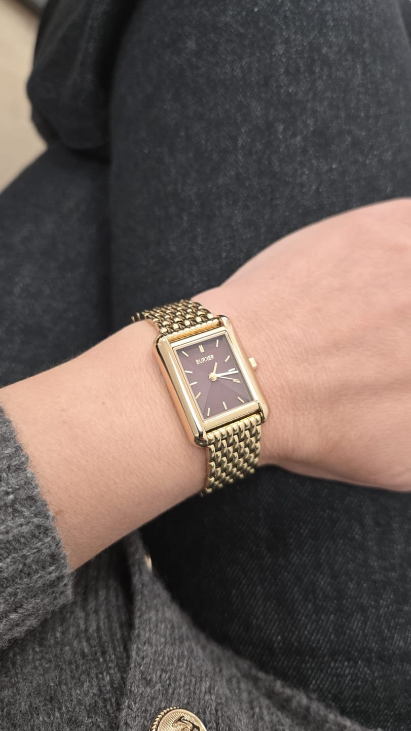 Customer photo review of Olivia Gold Burgundy