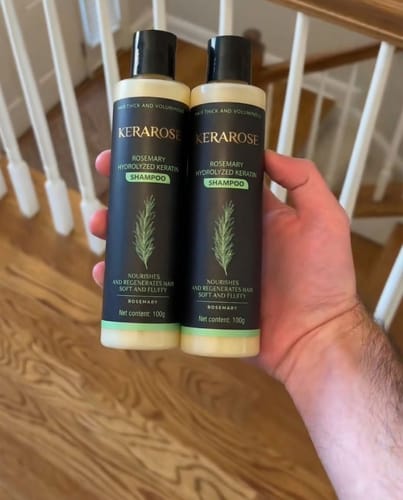 Customer photo review of Hydrolyzed Keratin Rosemary Shampoo
