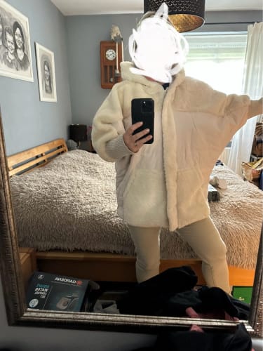 Customer photo review of Elise Hooded Down Cotton Jackets
