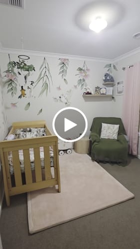 Customer video review of Flowering Gum Tree Wall Decal Set (Pink)