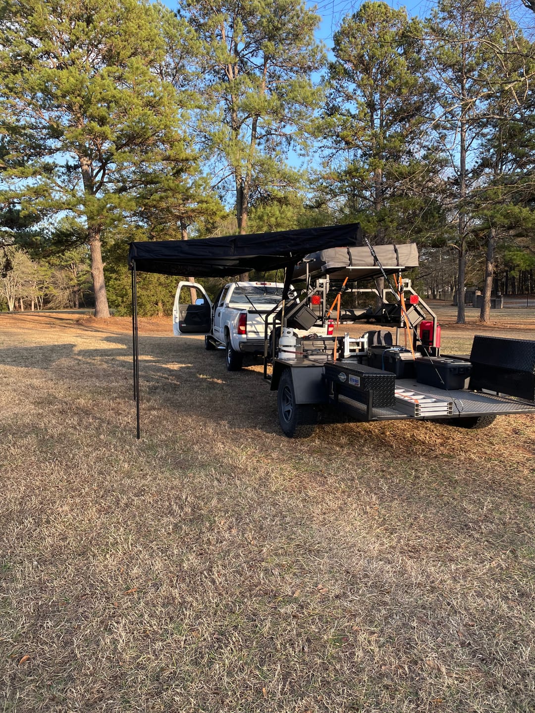 Customer photo review of OPENROAD 180 Free Standing Awning