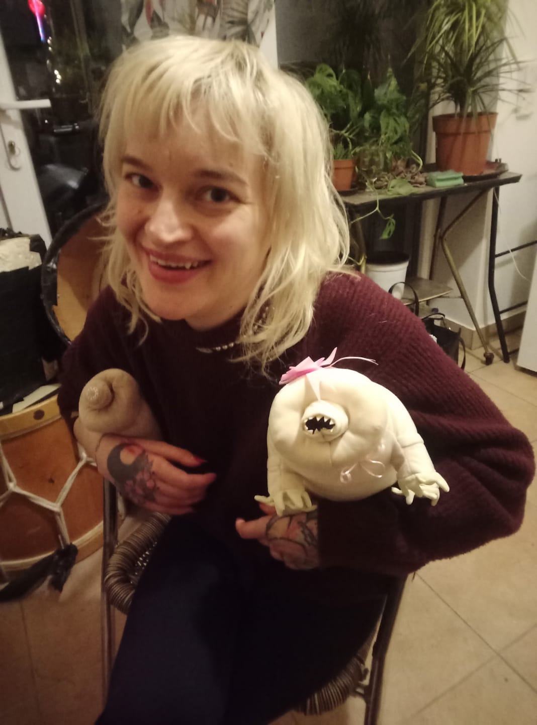 Customer photo review of Tardigrade Water Bear Soft Stuffed Plush Toy