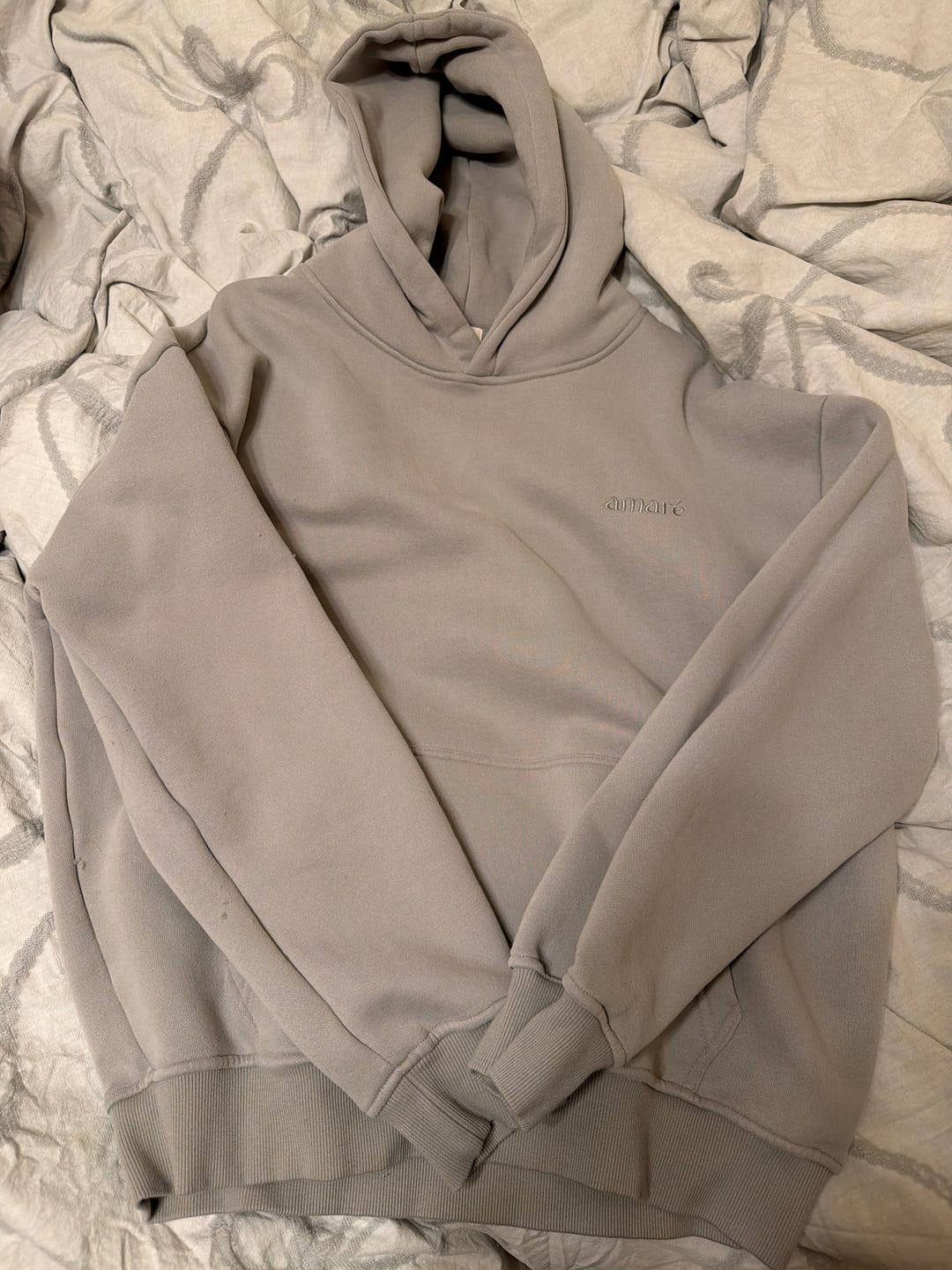 Customer photo review of Classic Hoodie (Stone)