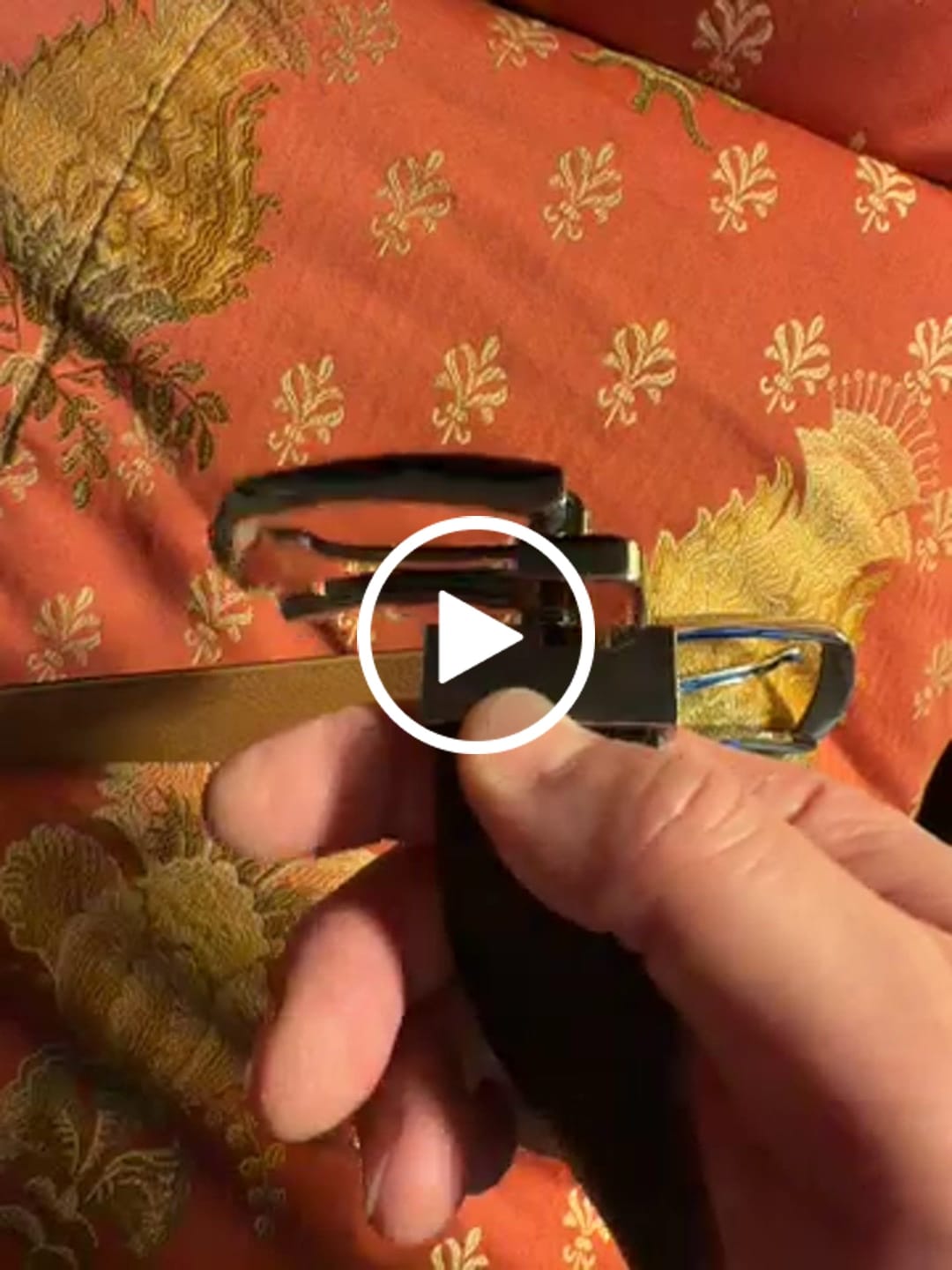 Customer video review of The Canyon Belt - Tan Leather Belt with Charred Edges