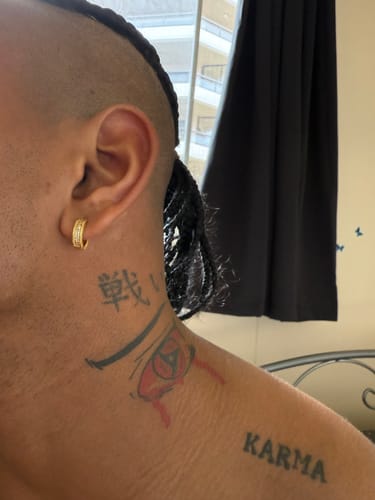 Customer photo review of Emeric Hoops (Gold)