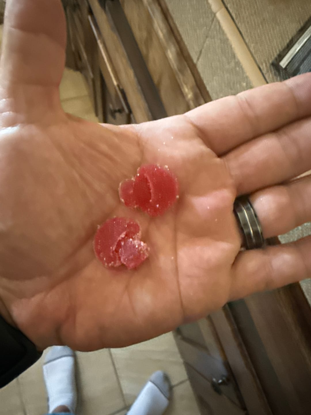 Customer photo review of Mega Dose Mushroom Gummies -  Tropical Blast