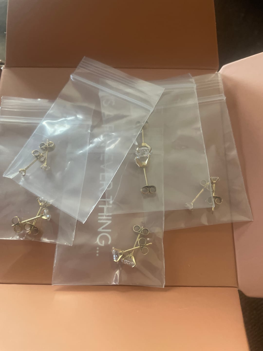 Customer photo review of Constellation Stud Set (set of 5 Pairs)