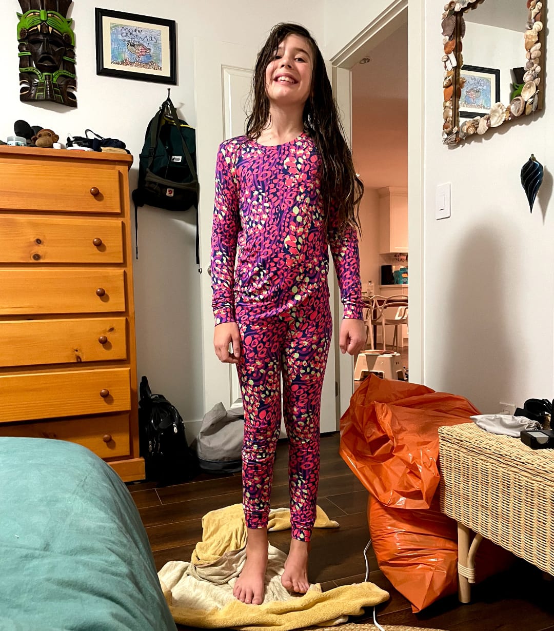 Customer photo review of Wild Garden Kids Bamboo PJs