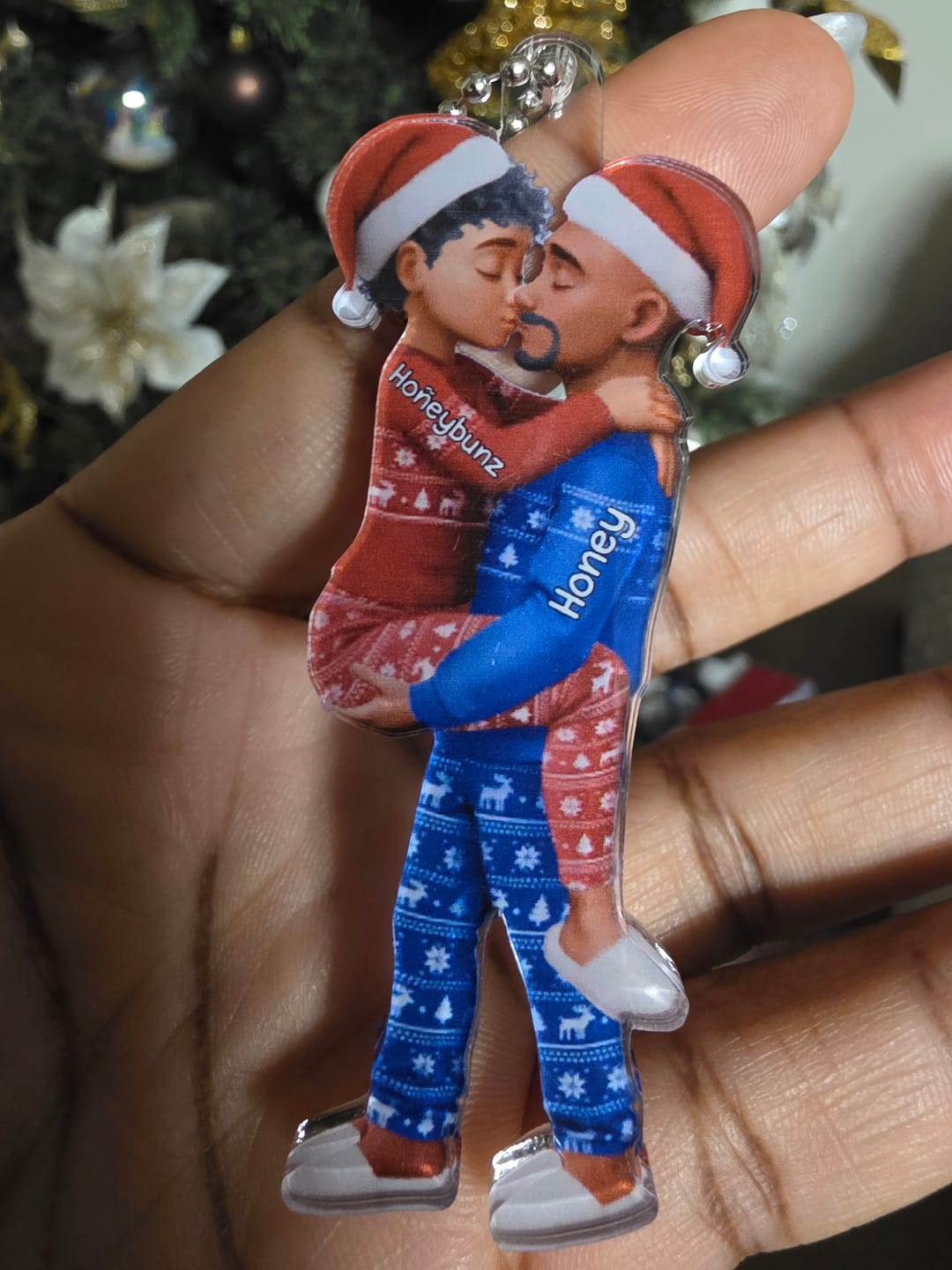 Customer photo review of Christmas Gifts For Husband And Wife - Personalized Acrylic Ornament