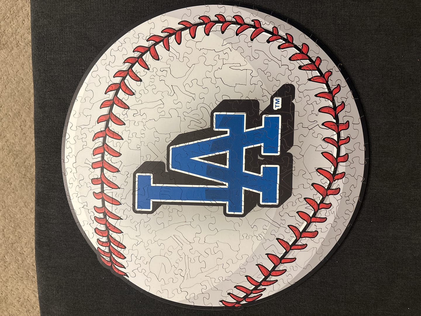 Customer photo review of Los Angeles Dodgers™ - Wooden Puzzle
