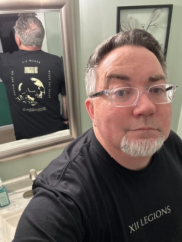 Customer photo review of PSALM 3:7 T-shirt