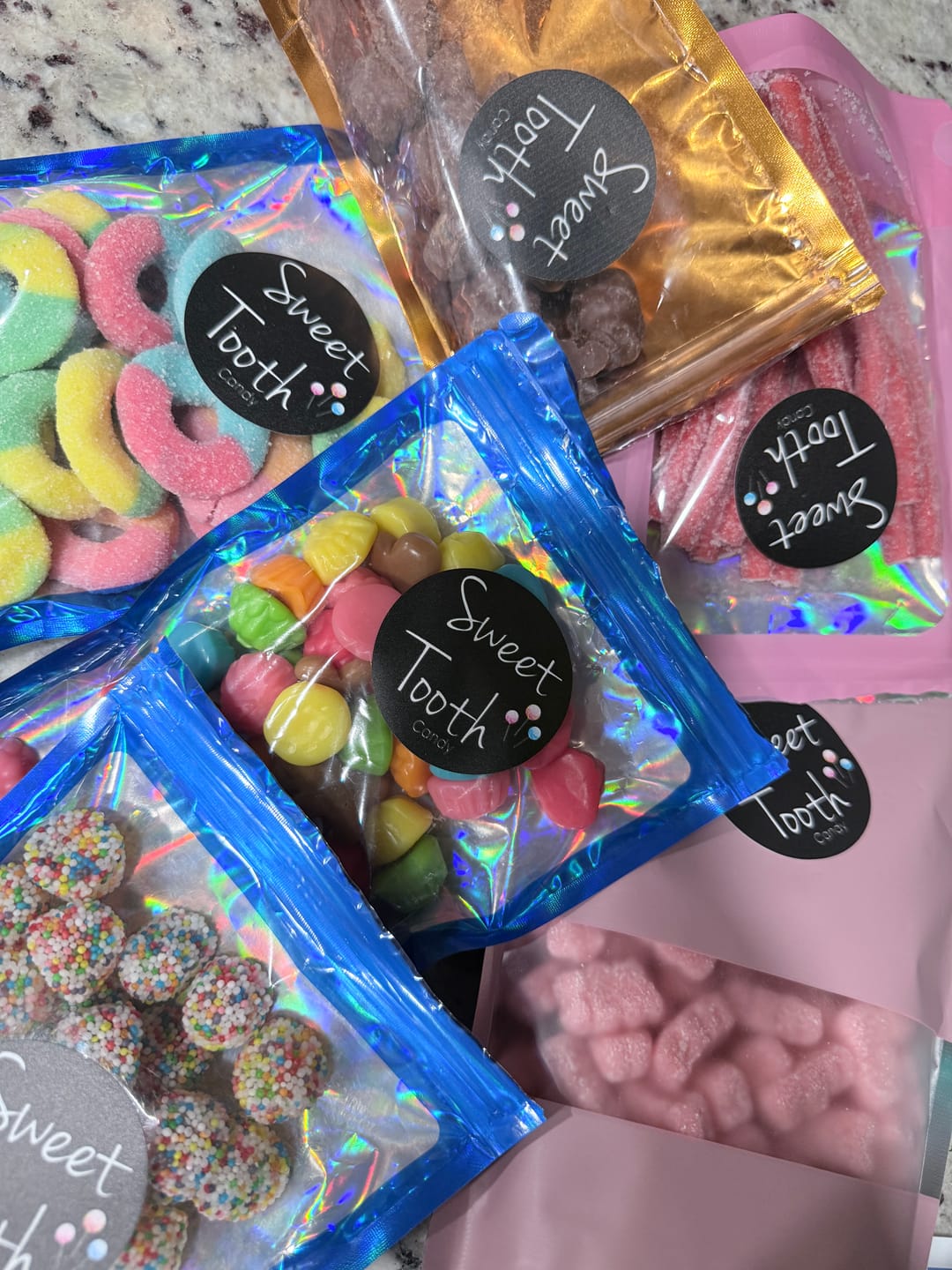 Customer photo review of Milk Chocolate Covered Gummy Bears  - 1/2 LB