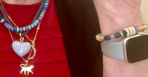 Customer photo review of Cashmere Vinyl Bracelet 6mm