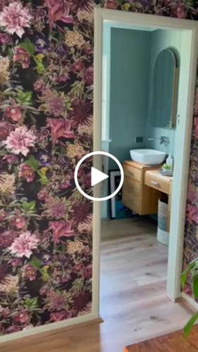 Customer video review of Floral Trails Wallpaper - Black + Multi
