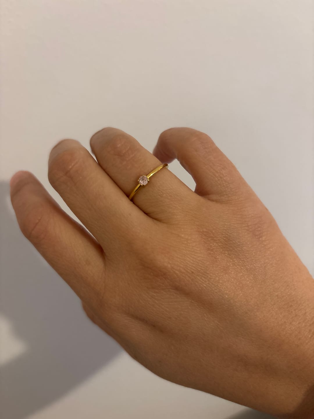 Customer photo review of Anillo Zirconia Birthstone