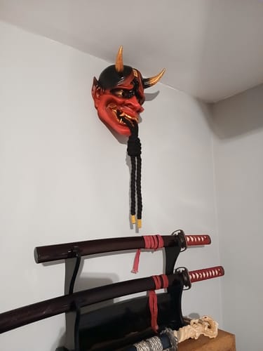 Customer photo review of Red Hannya Mask