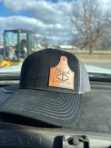 Customer photo review of Premium Custom Leather Patch Hats (Wholesale)