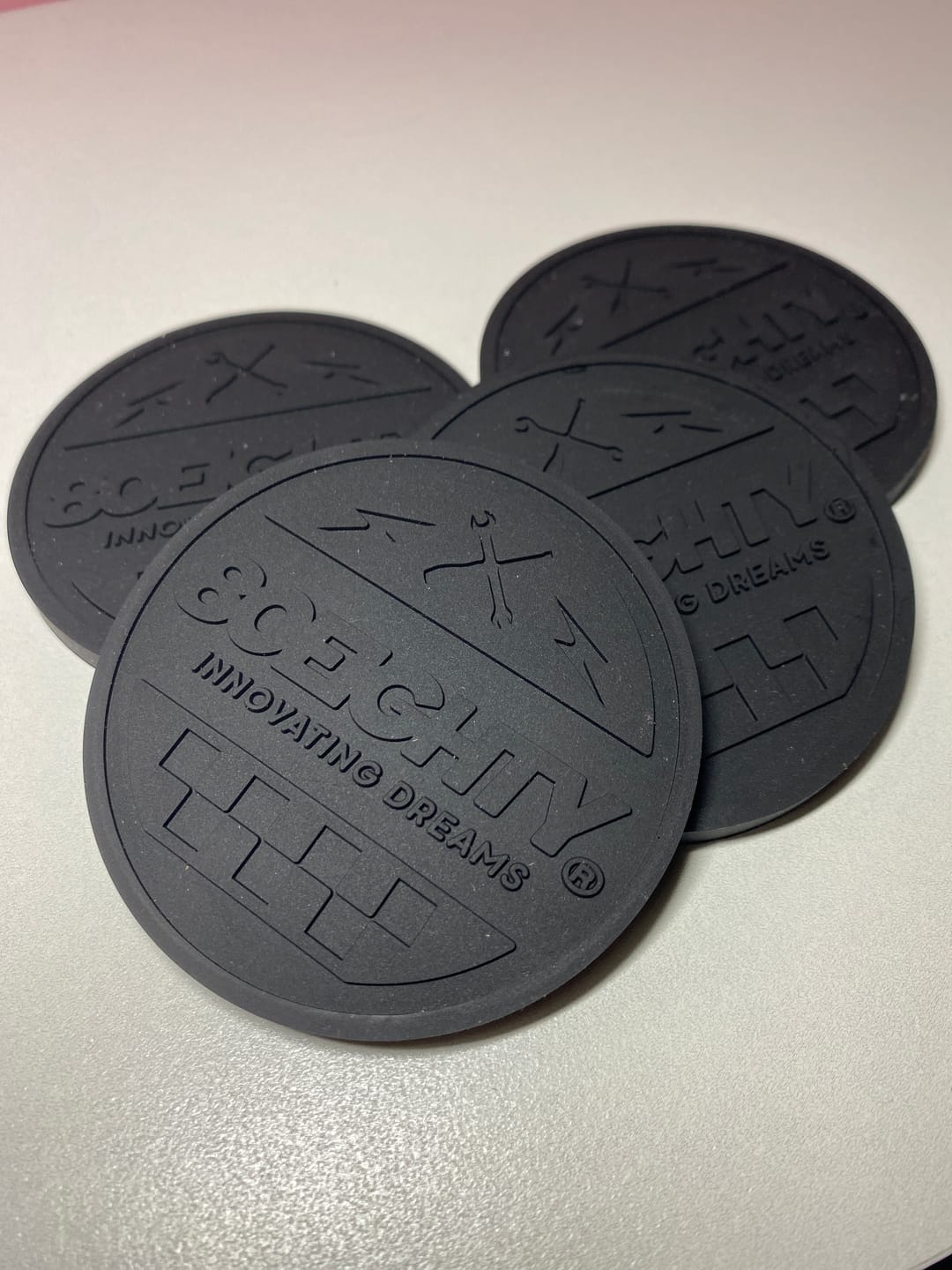 Customer photo review of 80Eighty® Cup Holder Coaster Set