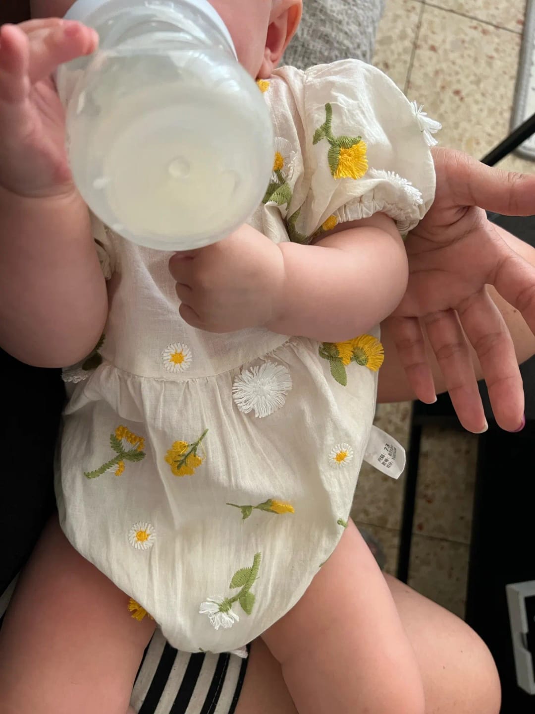 Customer photo review of 3D Daisy Embroidery Romper