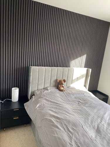 Customer photo review of Acoustic Slat Wall Panel - Black Oak