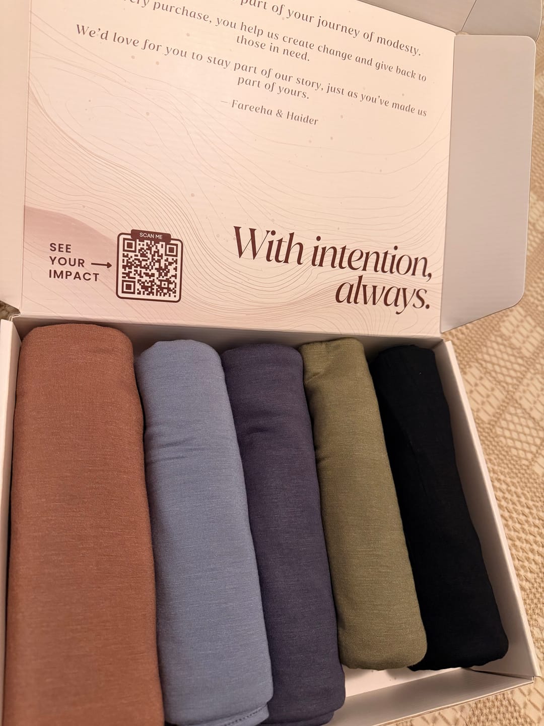 Customer photo review of Premium Maxi Jersey Hijab - Chestnut