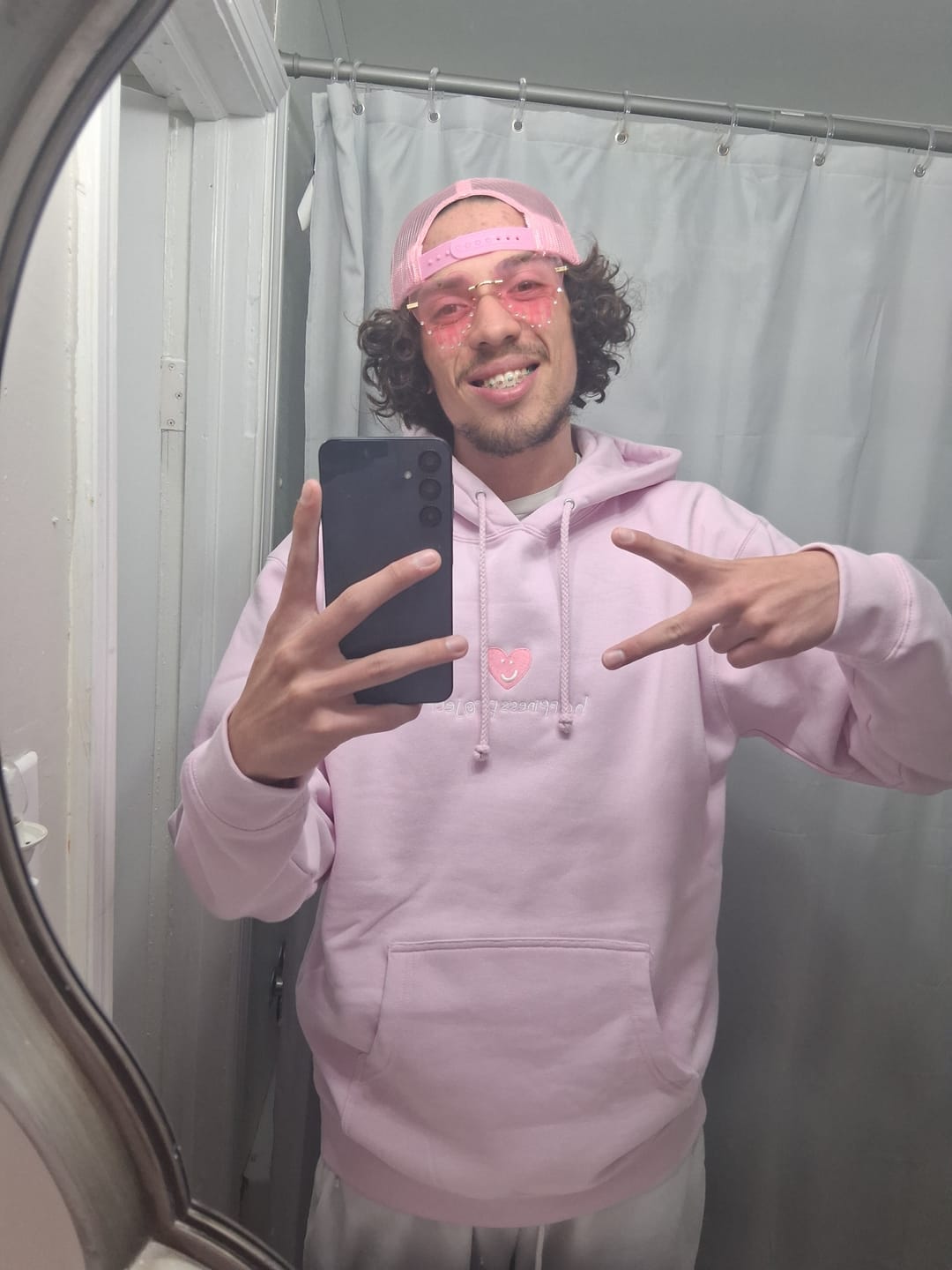 Customer photo review of Emotional Baggage Trucker Hat