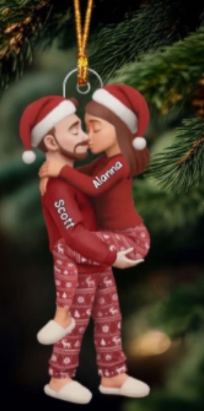Customer photo review of Christmas Gifts For Husband And Wife - Personalized Acrylic Ornament