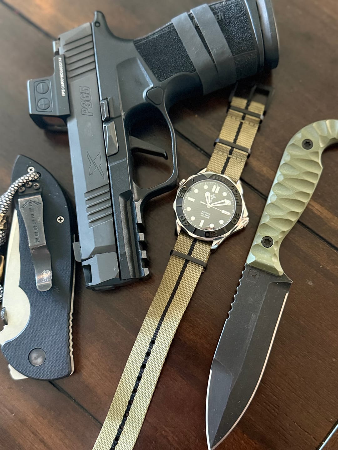 Customer photo review of Five Eye Nylon Watch Strap - PVD/Black