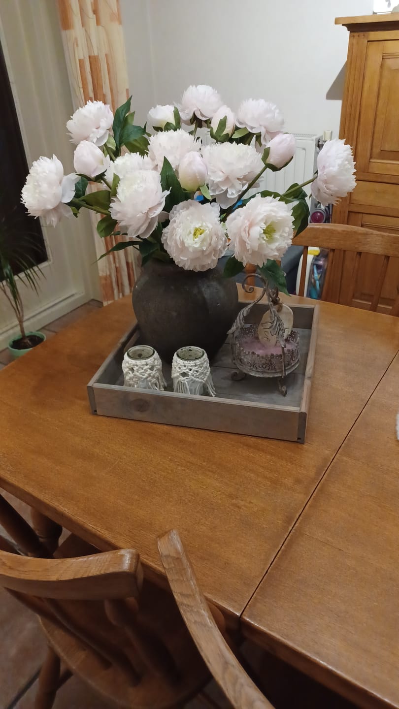 Customer photo review of Zijden Pioenrozen - Lichtroze