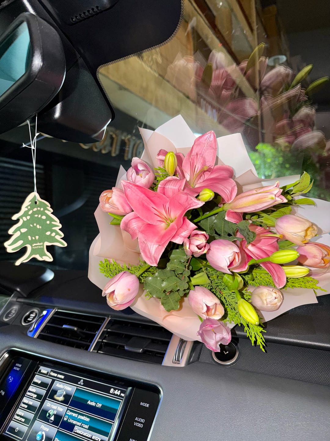 Customer photo review of Lebanese Cedar Air Freshener + Sticker Pack