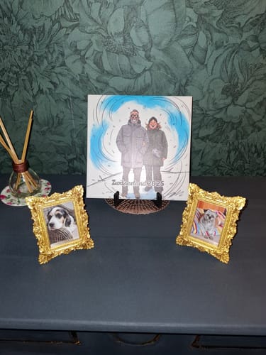 Customer photo review of Jouw Foto in Karikatuur Stijl - Gepersonaliseerde Tegel