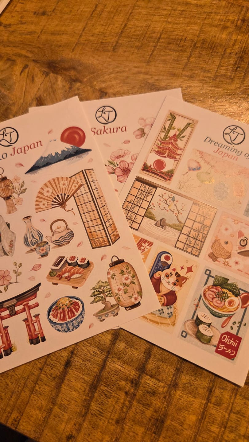 Customer photo review of The Japan Series - Sticker Sheets