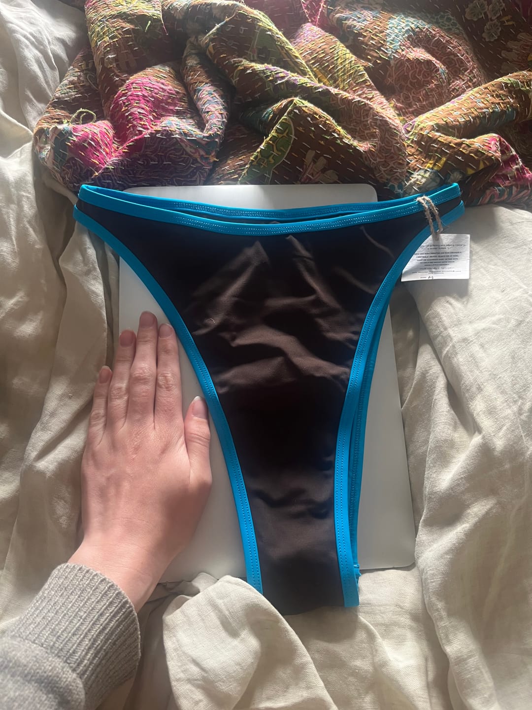 Customer photo review of High Waisted Bikini Bottoms - Mocha