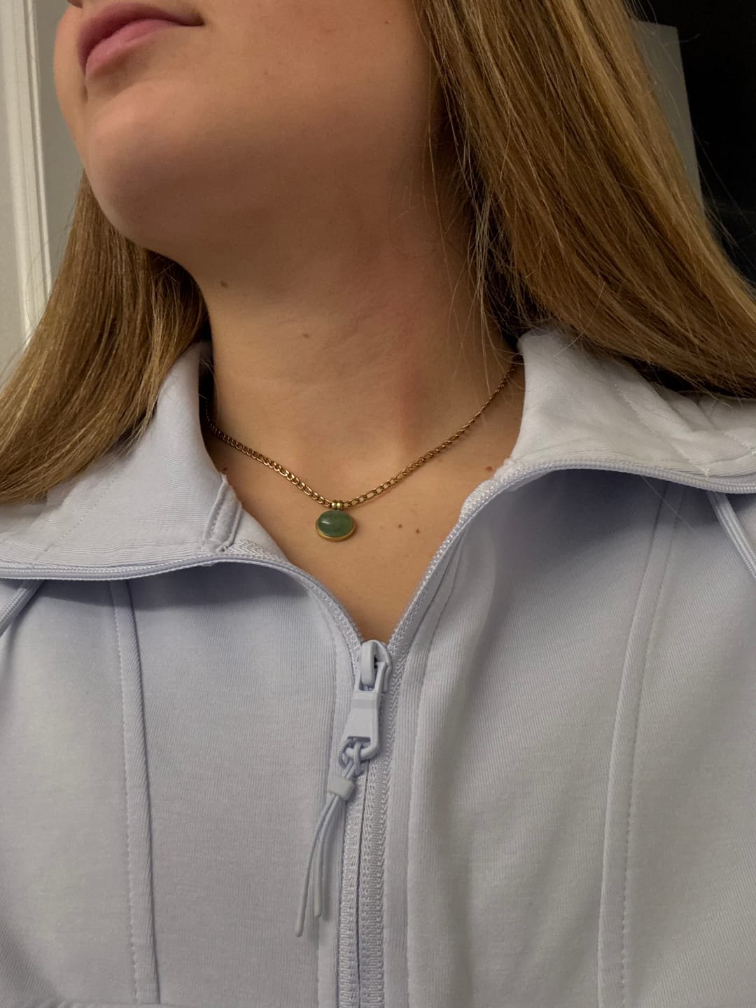 Customer photo review of Liza Jade Pendant Necklace