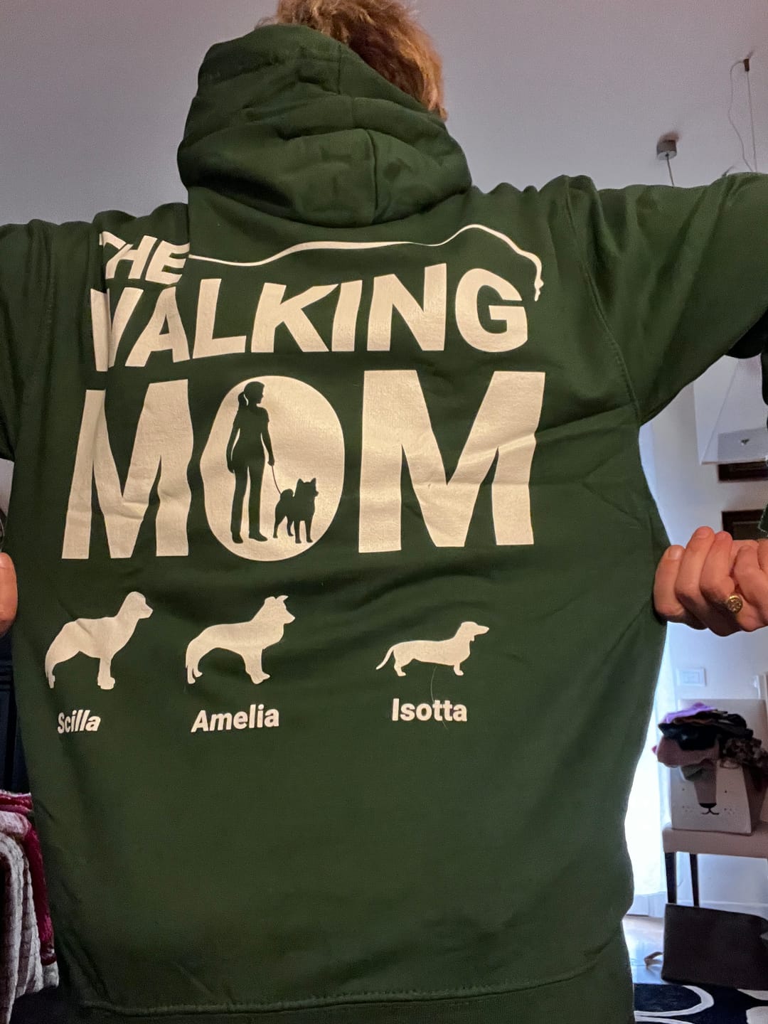 Customer photo review of The Walking Dad - Felpa personalizzata