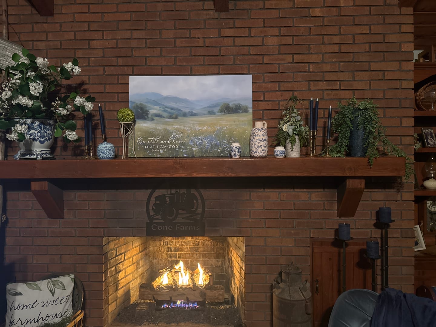 Customer photo review of Be Still And Know That I Am God Psalm 46:10 Wall Art Canvas Print