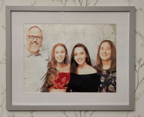 Customer photo review of Custom Portrait Paint By Numbers