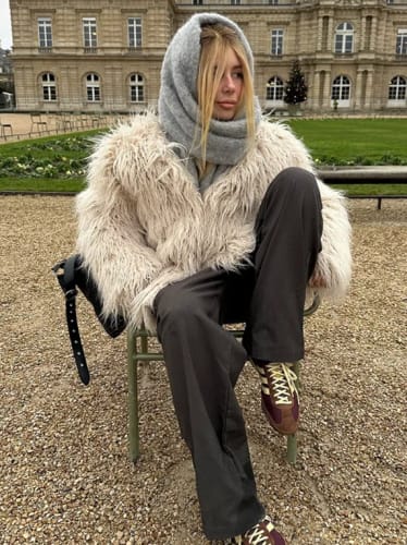 Customer photo review of Irina Faux Fur Coat