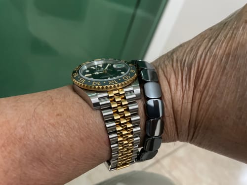 Customer photo review of Pulsera Hora Hematita