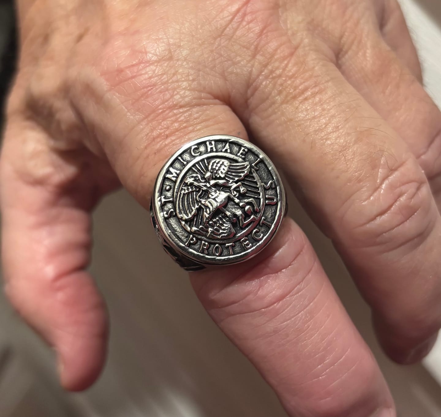 Customer photo review of SAINT MICHAEL.