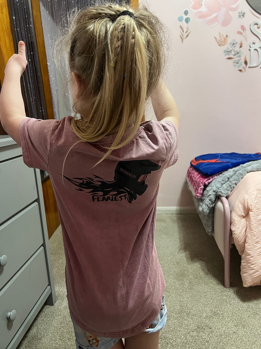 Customer photo review of Fearless -Acid Wash T-Shirt