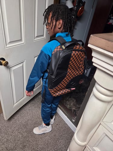 Customer photo review of Sprayground Jetstream Brown Backpack