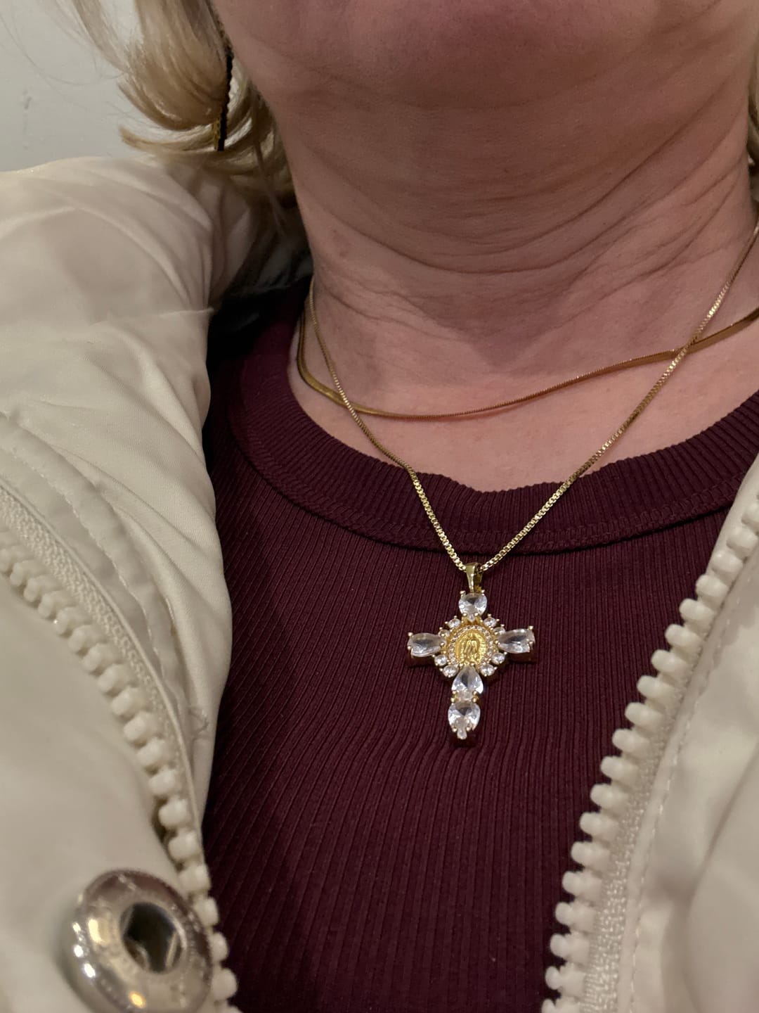 Customer photo review of Valerie® Virgin Mary Cross Pendants (Bundle)