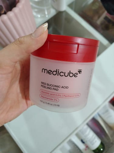 Customer photo review of Red Succinic Acid Peeling Pad