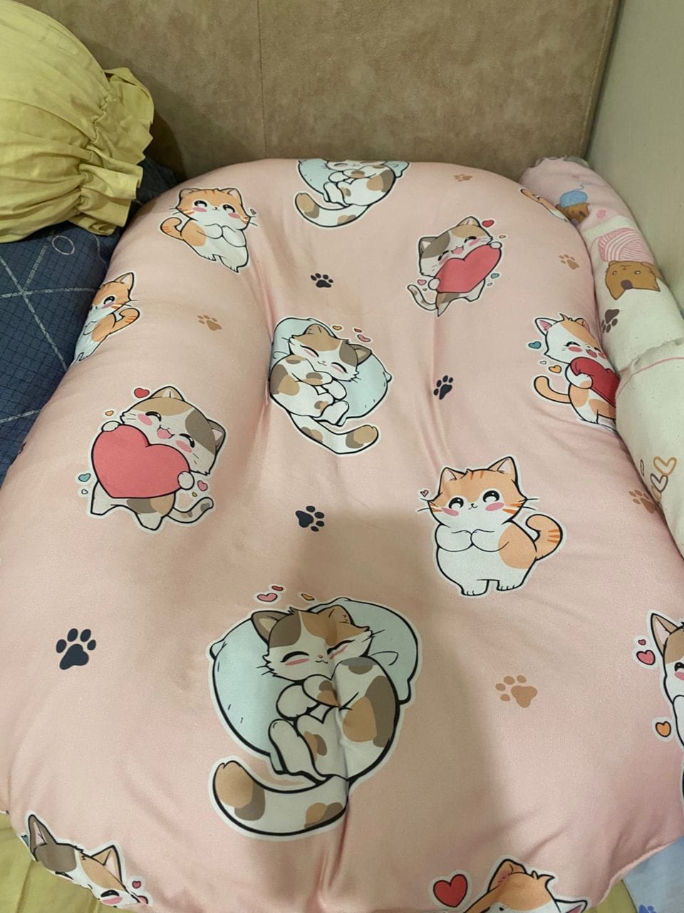 Customer photo review of Organic Duck-Down Feather Infant Lounger | Co-Sleeping, Lounging, Play-Time