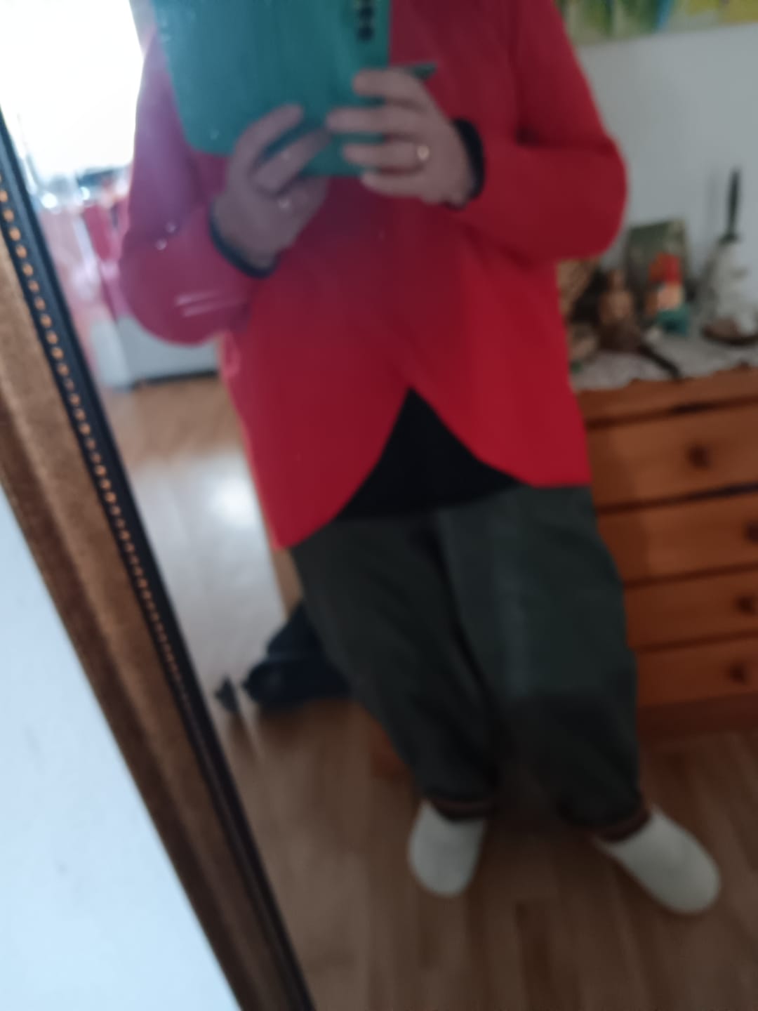 Customer photo review of Buddha Stones Damen-Haremshose aus Cord-Baumwolle mit Thermo-Fleece-Futter und Taschen in Farbkontrast