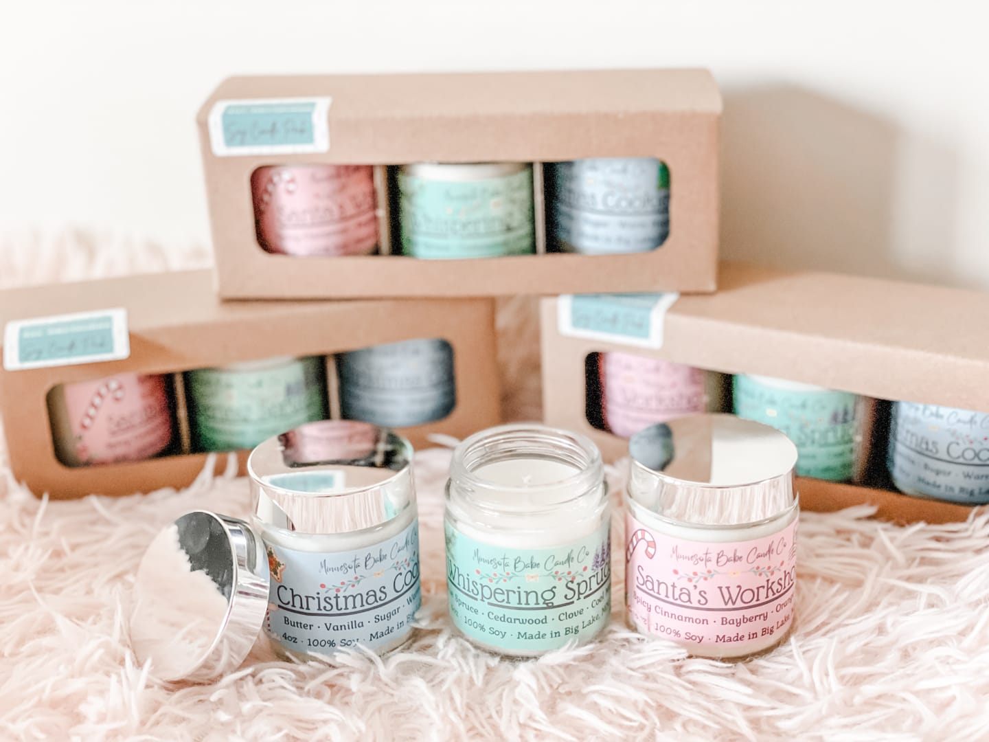 Customer photo review of 4 oz Straight Sided Glass Jar 3-Pack Retail Box™