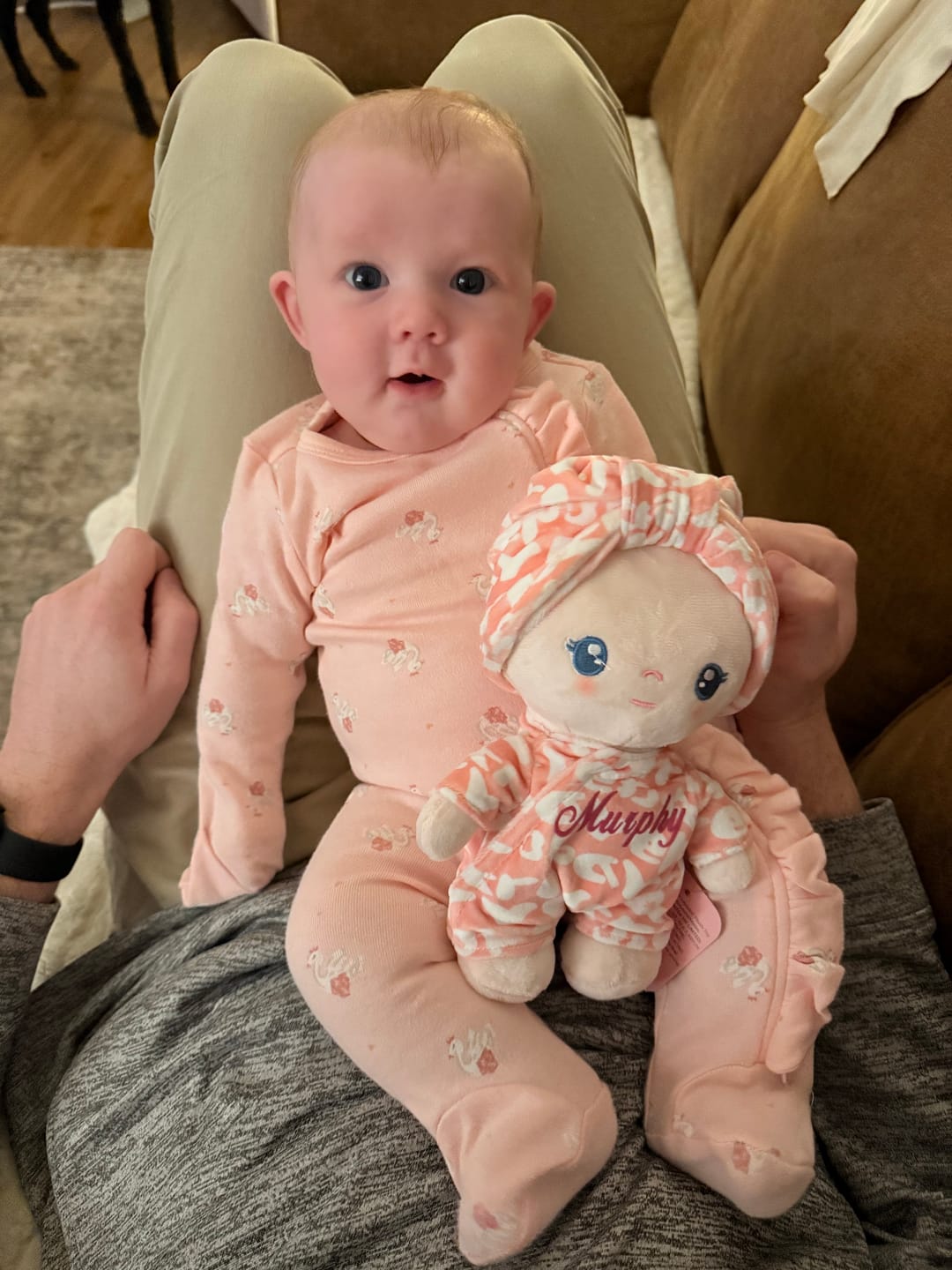 Customer photo review of Leyadoll Soft Plush Personalized Leya Doll, My First Baby Doll