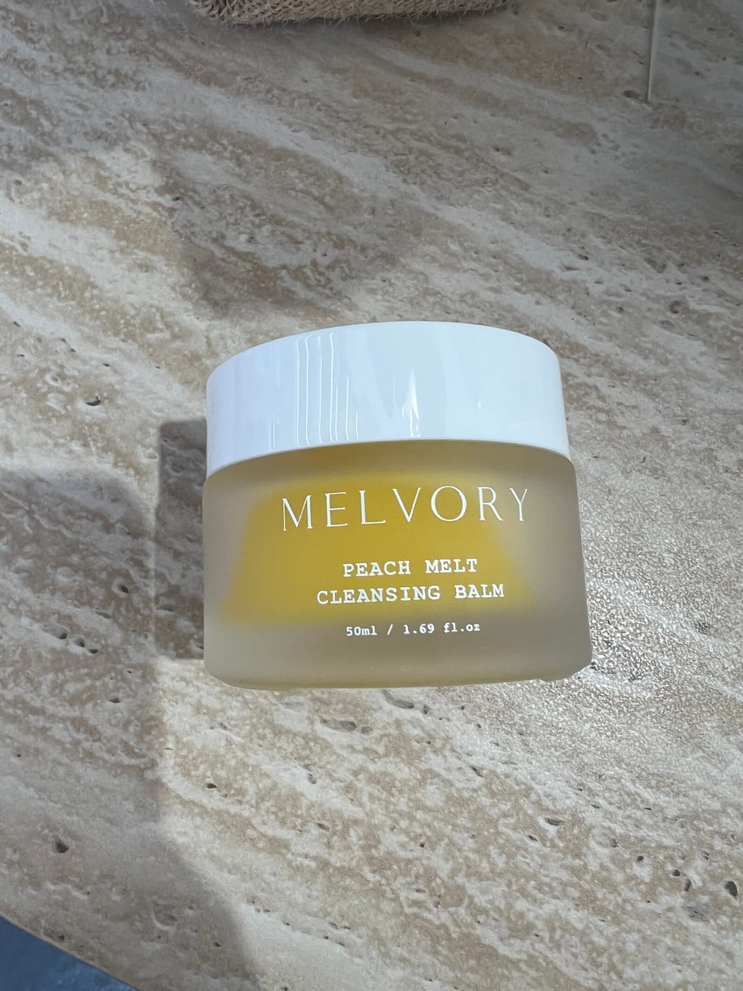 Customer photo review of Peach Melt Cleansing Balm