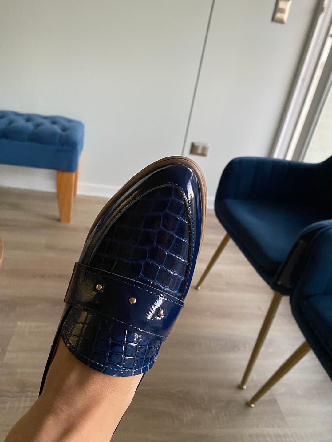 Customer photo review of Mocasín Tachas Amatista